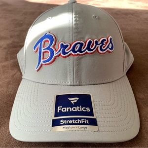 Atlanta Braves Cooperstown, M/L, stretch fit hat, brand new.